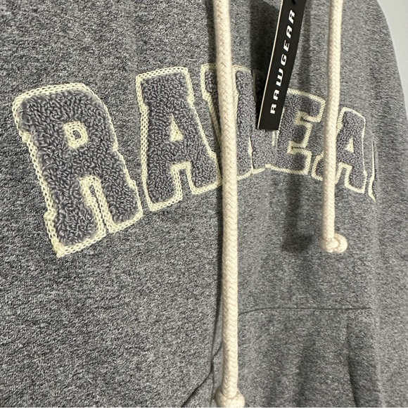 NWT RAWGEAR Chenille Patch Logo Hoodie - BM531 - Picture 8 of 10